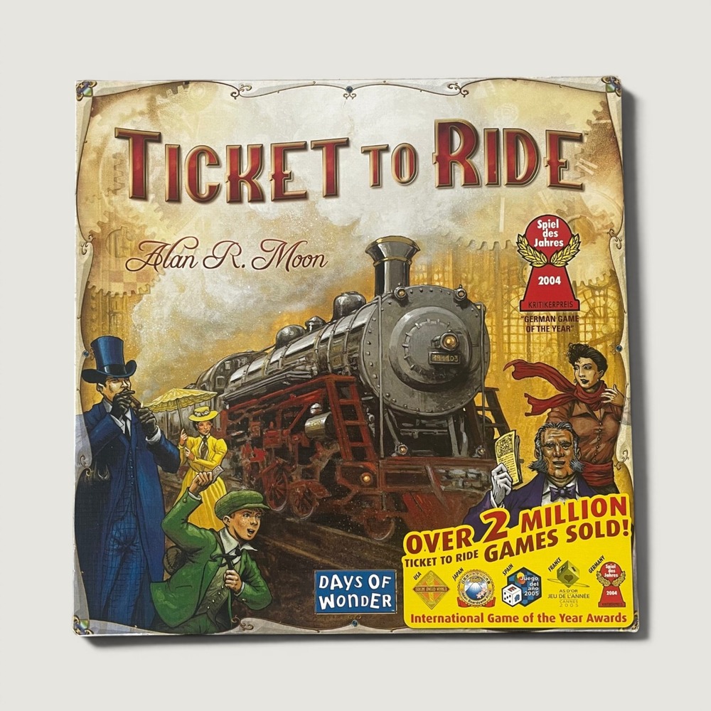 Ticket to Ride Board Game Days of Wonder Alan Moon Train Adventure Complete